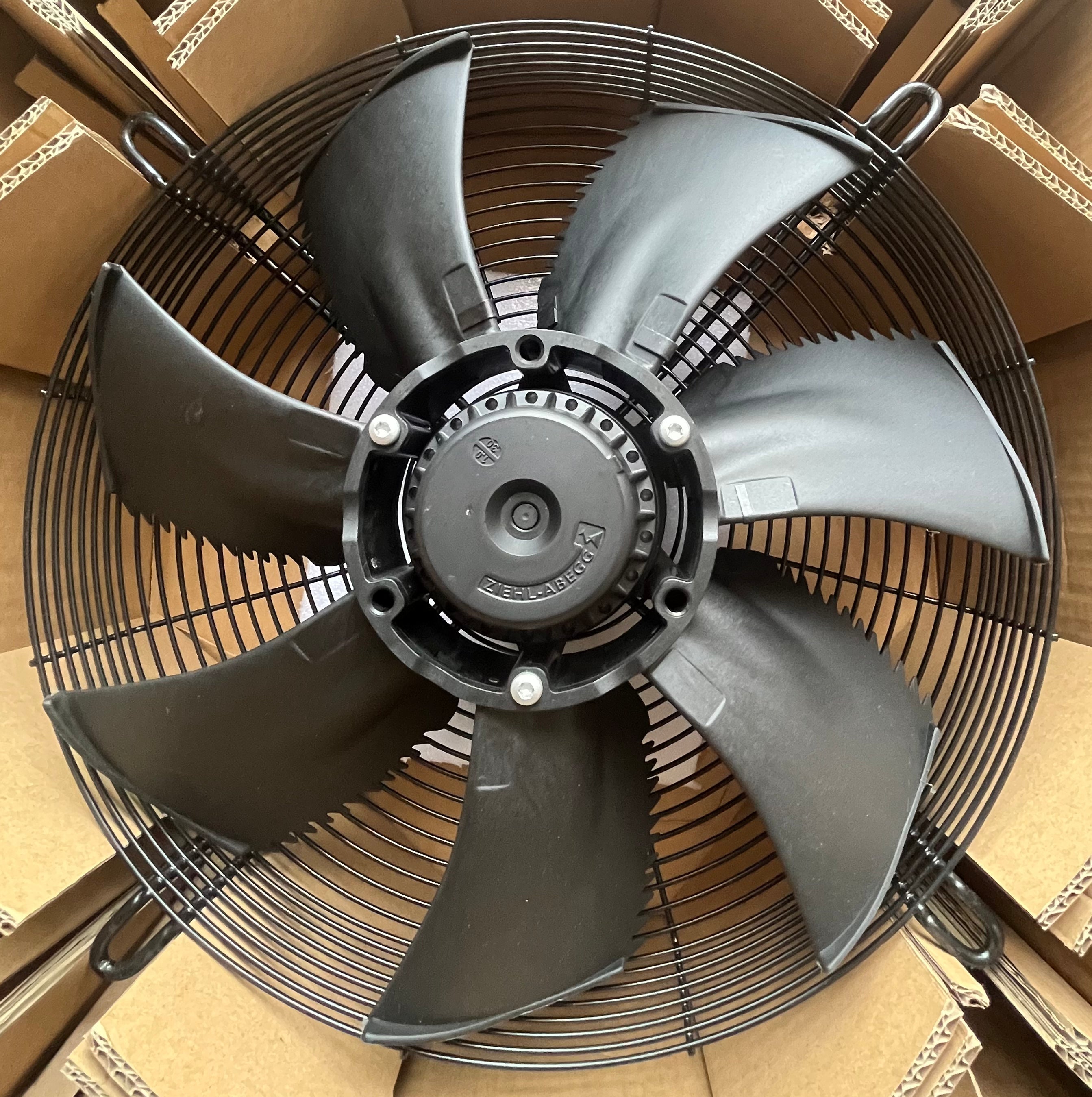 FN040-4DK.0F.V7P1 400V 0.38/0.18kW 0.29/0.68A 1020/1560rpm ZIEHL-ABEGG Axial Fan