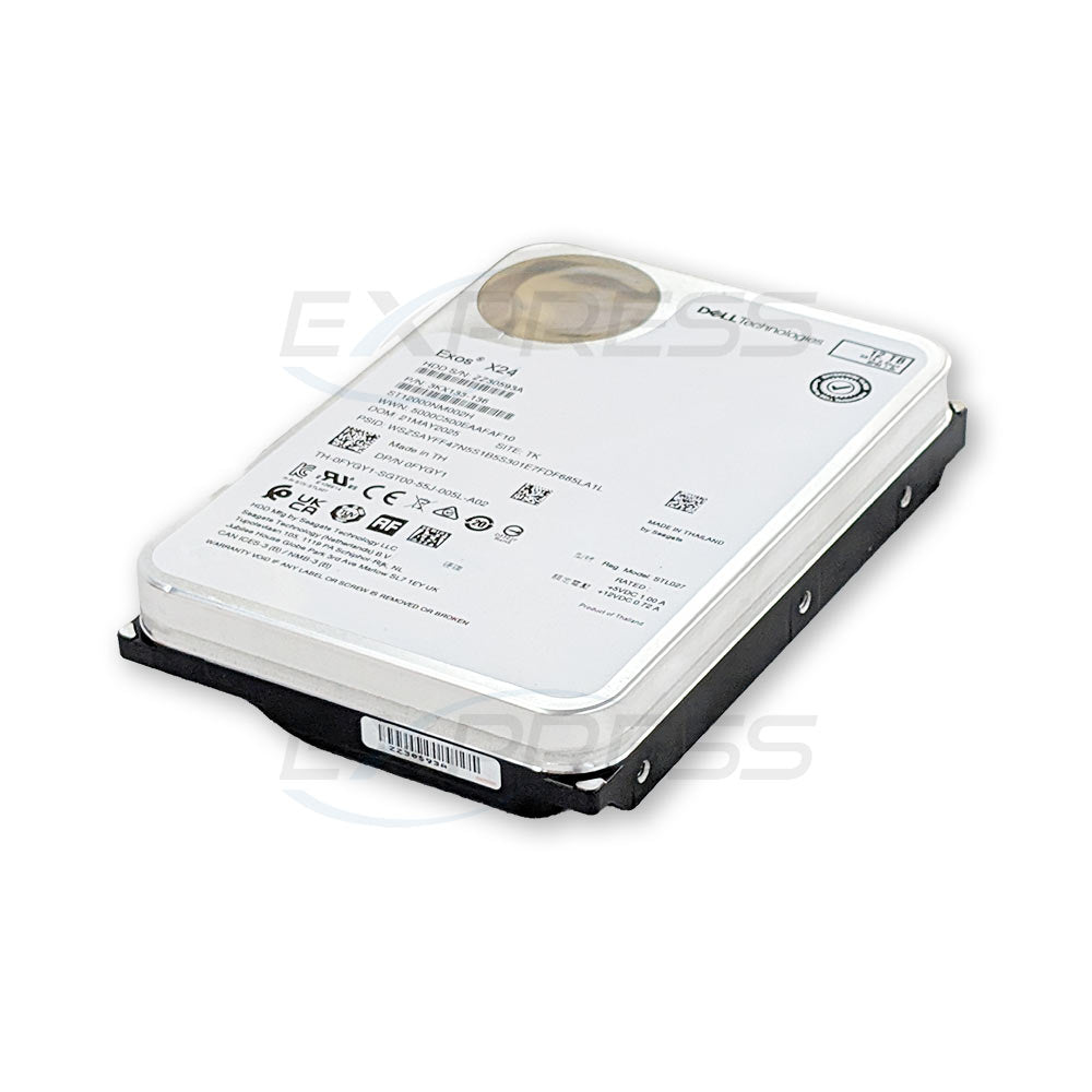 Dell 3.5" 12TB 7.2K SATA 6Gbps Exos X24 HDD | FYGY1