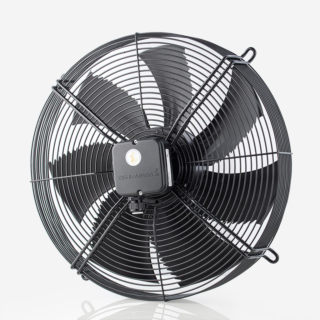FN045-6IK.BF.V7P2 ZIEHL-ABEGG Axial Fan 200/277V 0.22kW 1.10/0.80A 1100rpm