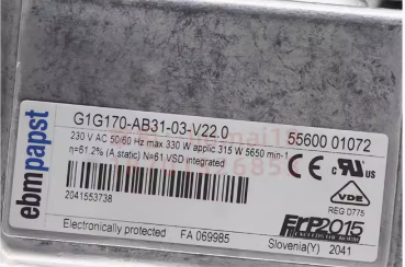 G1G170-AB31-03 ebm papst fan 315W