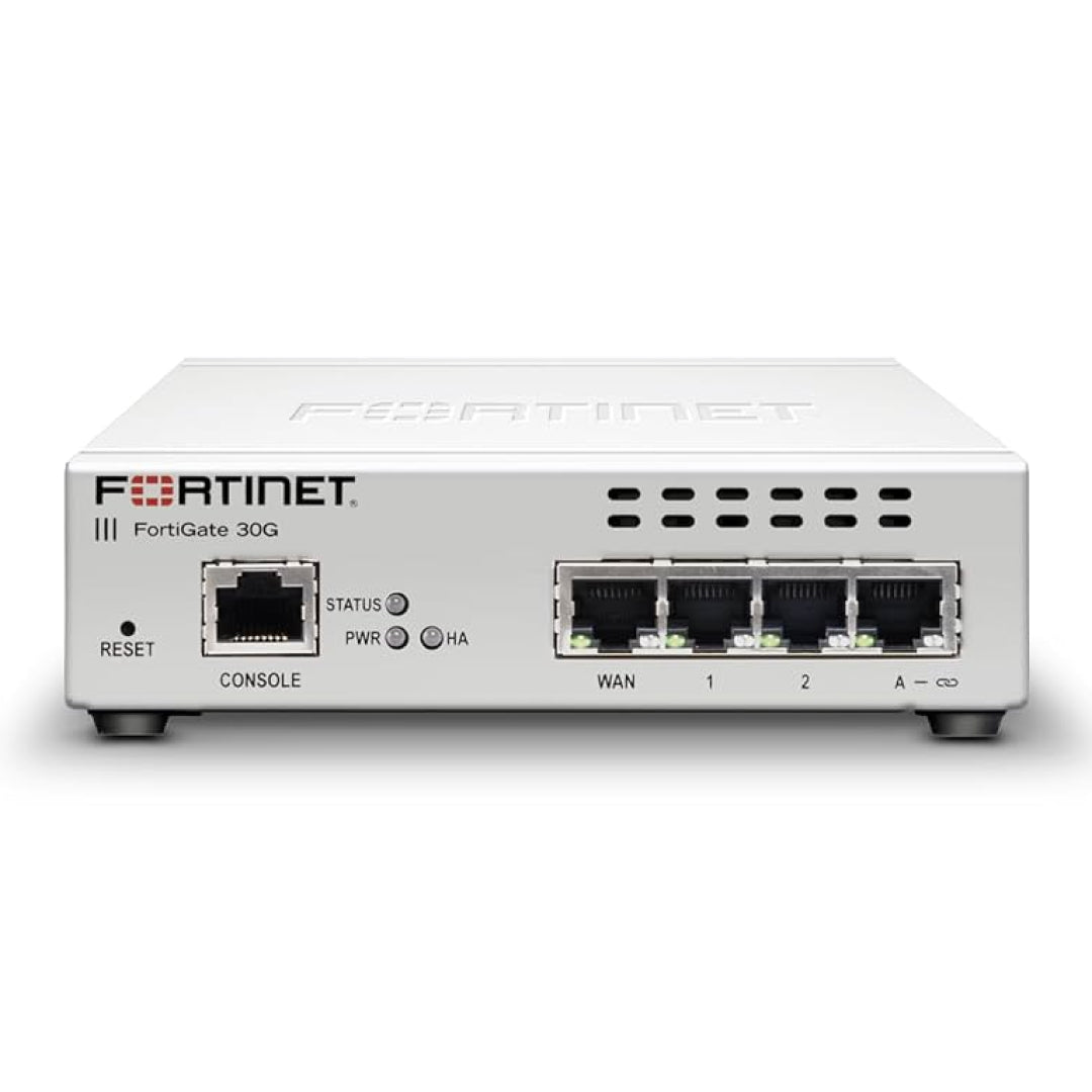 FortiGate 30G Firewall FG-30G – 4 GE Ports, VPN & NGFW for Small Businesses