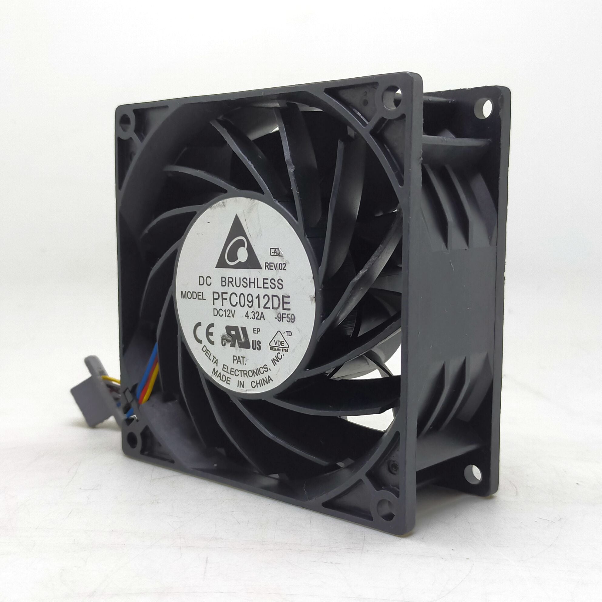 Delta PFC0912DE 92x92x38mm 12V DC Axial Cooling Fan
