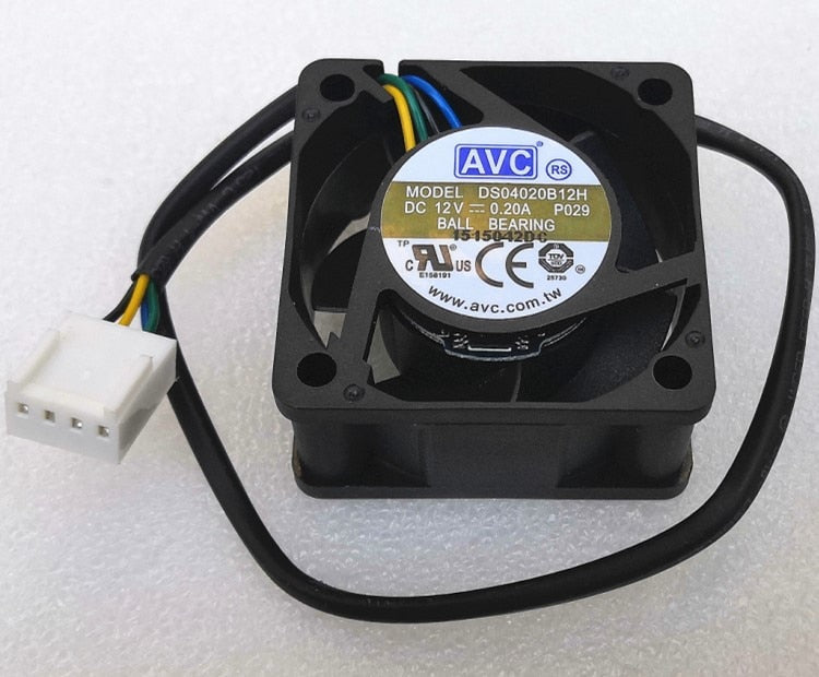 AVC DS04020B12U 40x40x20mm 12V DC 0.25A Axial Cooling Fan