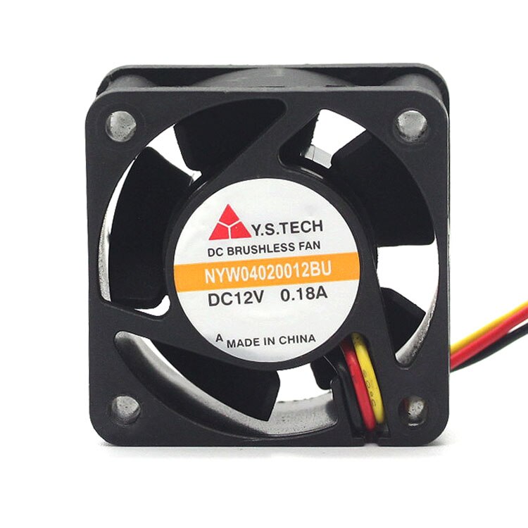 S.techNYW04020012BU 40x40x20mm 12V DC 0.18A Axial Cooling Fan