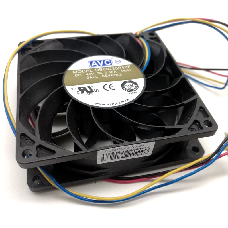 AVC DB09225B48F 92x92x25mm 48V DC Axial Cooling Fan