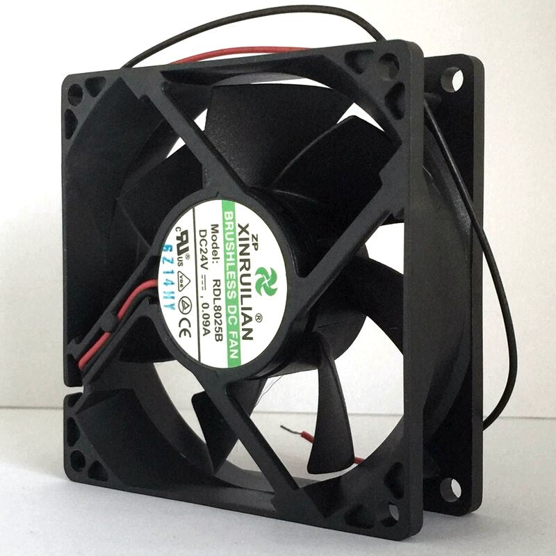 RDL8025B 80x80x25mm 24V DC 0.09A Axial Cooling Fan
