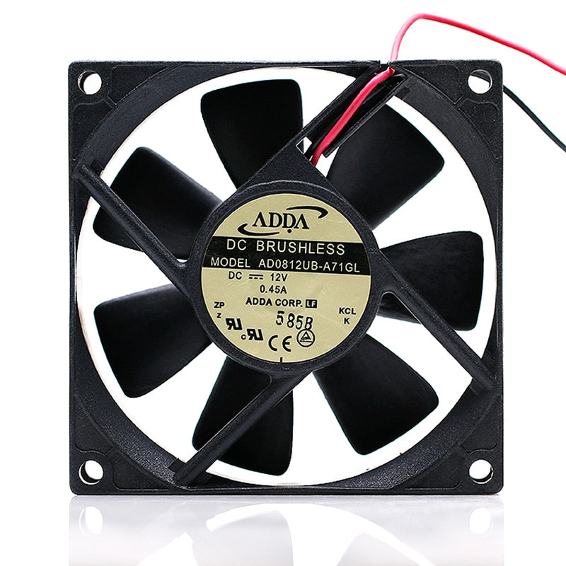 ADDA AD0812UB-A71GL 80x80x25mm 12V DC 0.45A Axial Cooling Fan