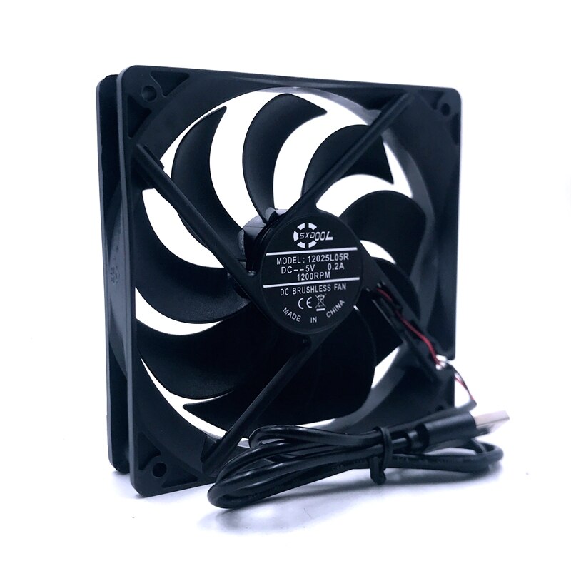 12025S 120x120x25mm 5V DC Axial Cooling Fan