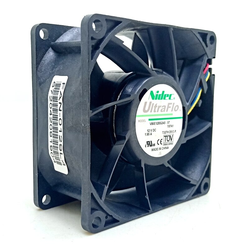 Nidec V80E12BS2A5-57 80x80x38mm 12V DC 2A Axial Cooling Fan