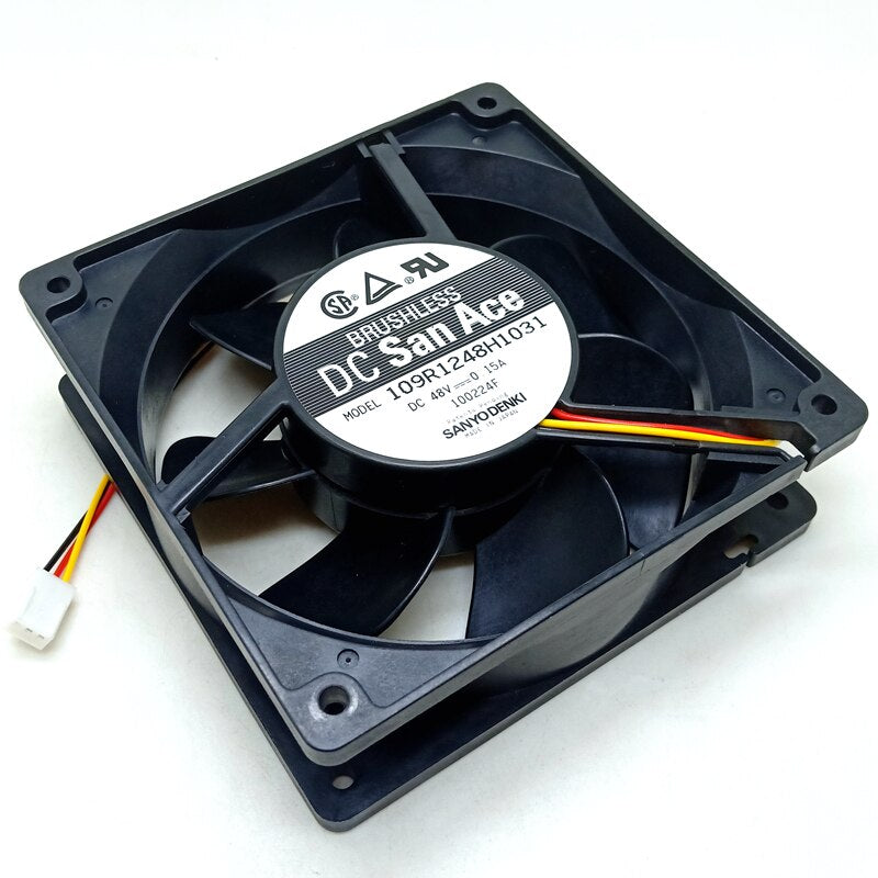 Sanyo 109R1248H1031 48V DC 120x120x38mm Brushless Cooling Fan