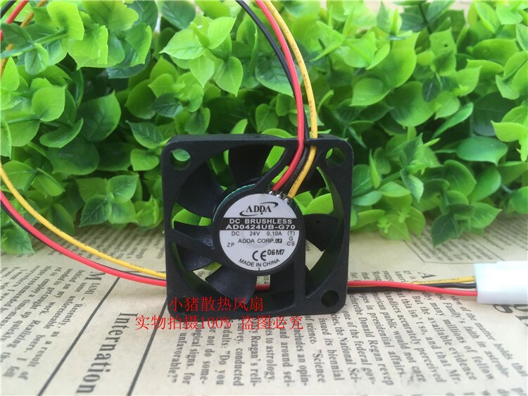 ADDA AD0424UB-G70 40x40x10mm 24V DC Industrial Cooling Fan