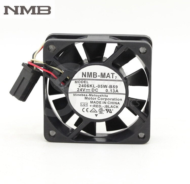 NMB 2406KL-05W-B59-LQ1 24V DC 0.13A Axial Cooling Fan