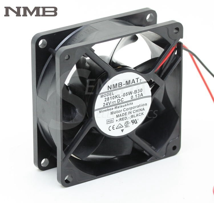 NMB 2810KL-05W-B30 70x70x25mm 24V DC 0.13A Axial Cooling Fan