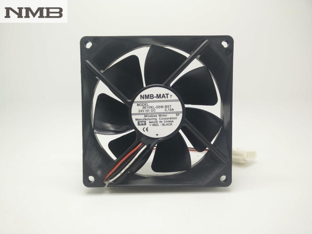 NMB 3610KL-05W-B57 92x92x25mm 24V DC 0.19A Axial Cooling Fan