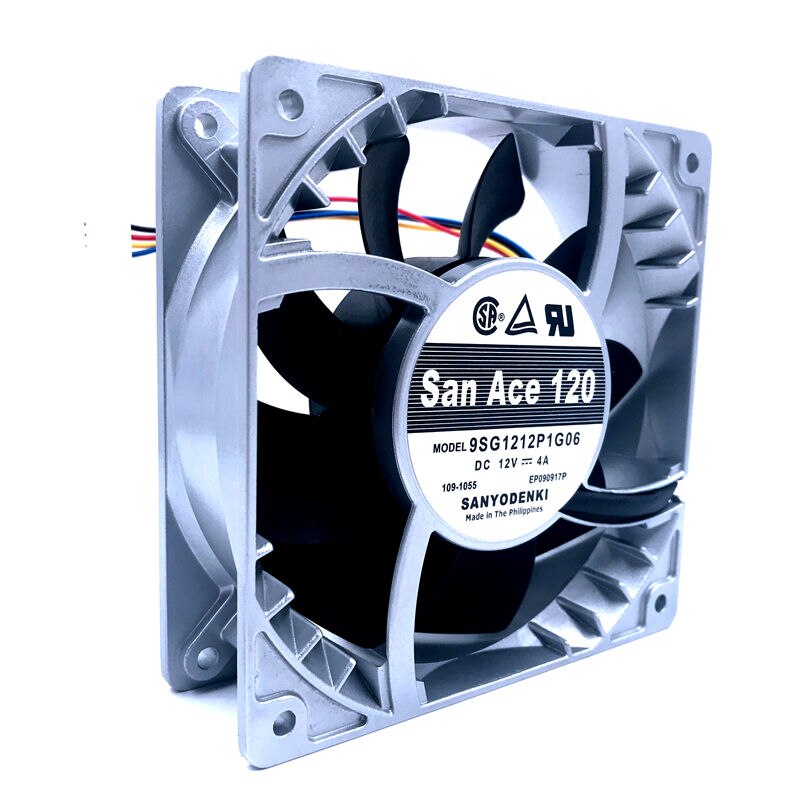 Sanyo 9SG1212P1G06 12V DC 120x120x38mm Brushless Cooling Fan