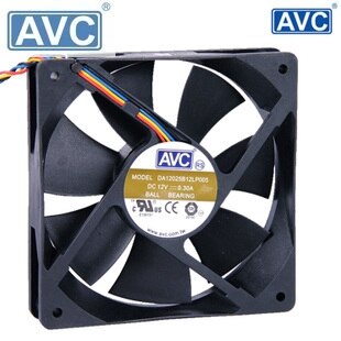 AVC DA12025B12L 120x120x25mm 12V DC 0.3A Axial Cooling Fan