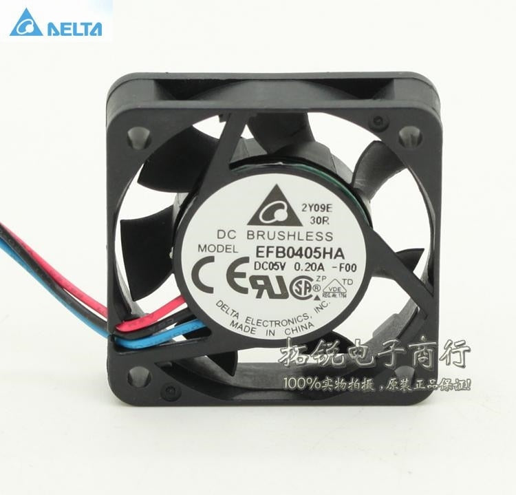 Delta EFB0405HA 40x40x10mm 5V DC 0.20A Axial Cooling Fan