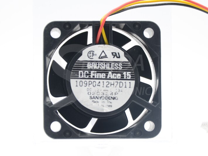 Sanyo Denki 109P0412H7D11 40x40x15mm 12V DC 0.13A Axial Cooling Fan