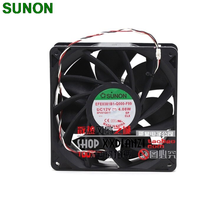 SUNON EFE0381B1-Q000-F99 140x140x38mm 12V DC Axial Cooling Fan