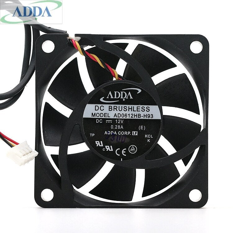 ADDA AD0612HB-H93 60x60x13mm 12V DC 0.28A Axial Cooling Fan