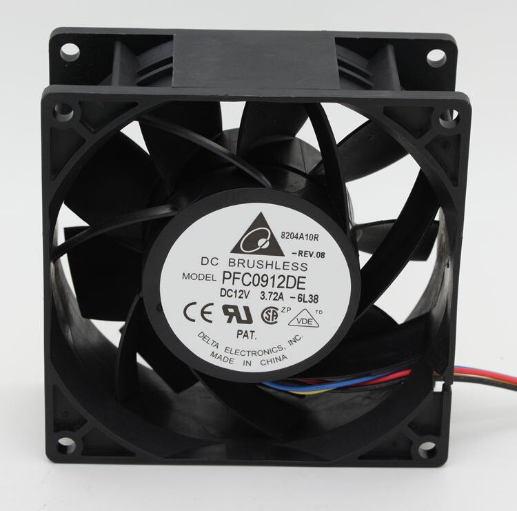 Delta PFC0912DE 90x90x38mm 12V DC 4.32A Axial Cooling Fan