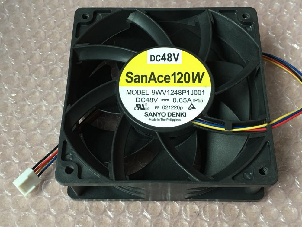 Sanyo Denki 9WV1248P1J001 120x120x38mm 48V DC 0.65A Axial Cooling Fan