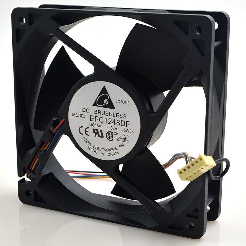 Delta EFC1248DF 120x120x32mm 48V DC 0.33A 4-Wire Axial Cooling Fan