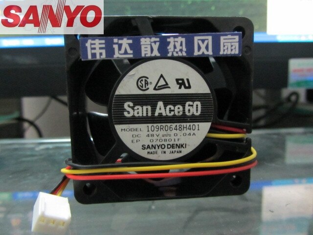 SANYO 48V DC 0.04A Axial Cooling Fan