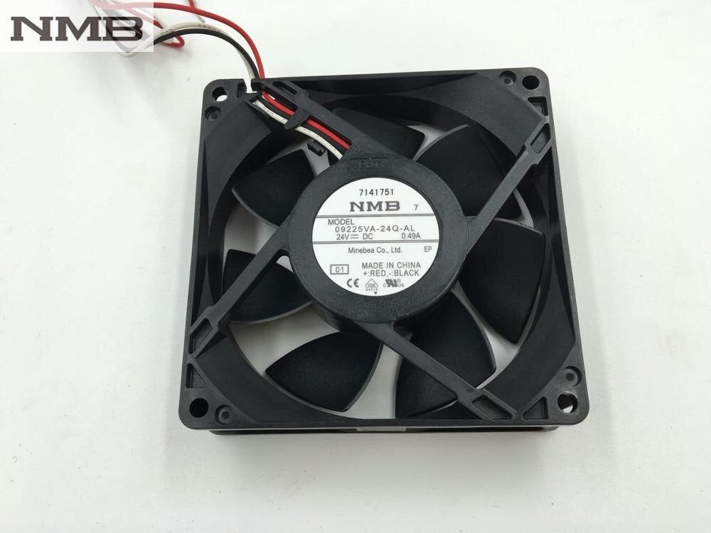 NMB 09225VA-24Q-AL 92x92x25mm 24V DC 0.49A Axial Cooling Fan