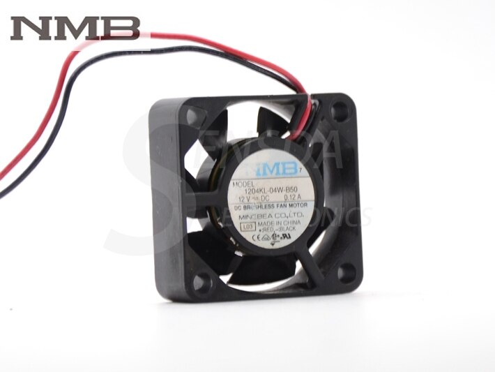 NMB 1204KL-04W-B50 12V DC 0.12A Axial Cooling Fan