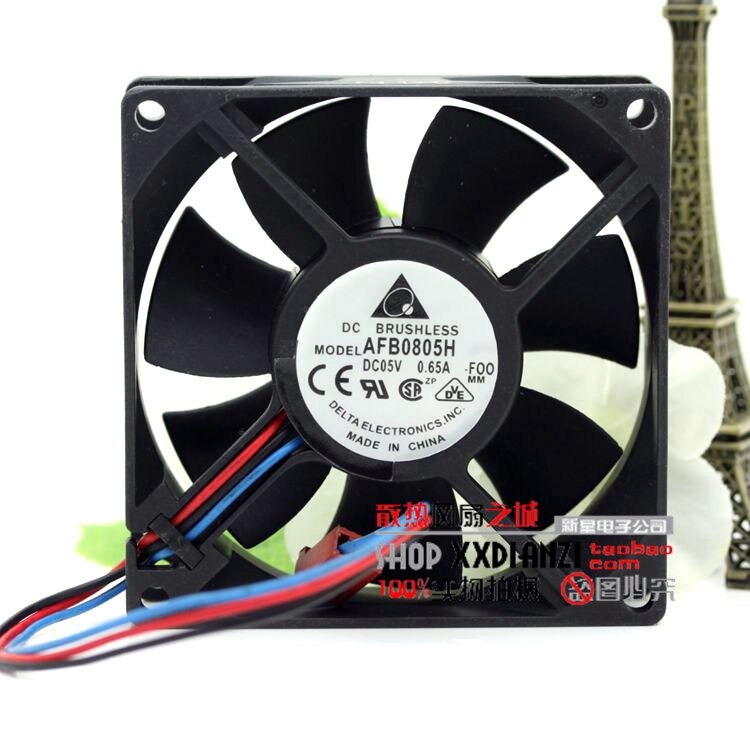 Delta AFB0805H 80x80x25mm 5V DC Axial Cooling Fan