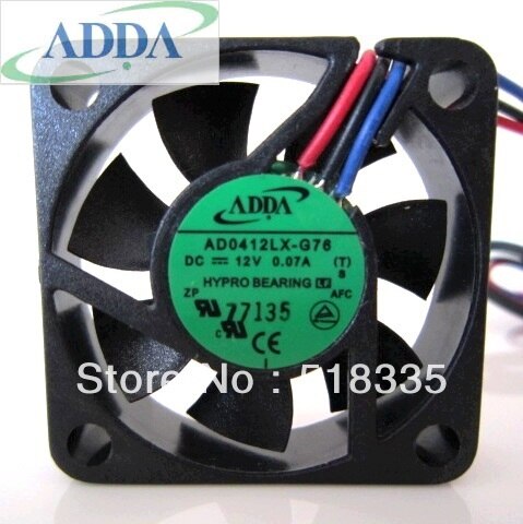 ADDA AD0412LX-G76 40x40x10mm 12V DC 0.07A Axial Cooling Fan