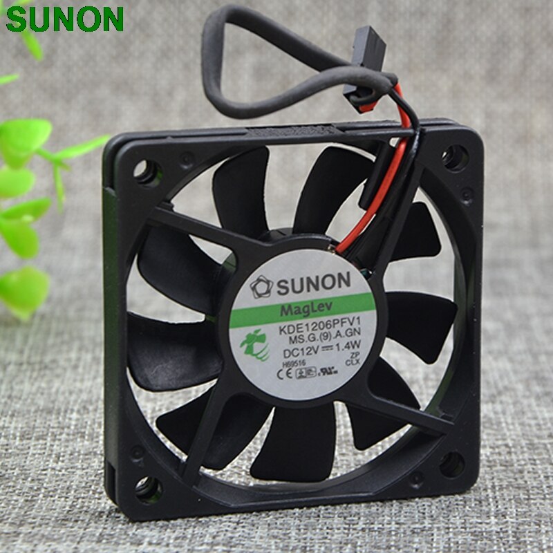 SUNON KDE1206PFV1 60x60x10mm 12V DC Axial Cooling Fan