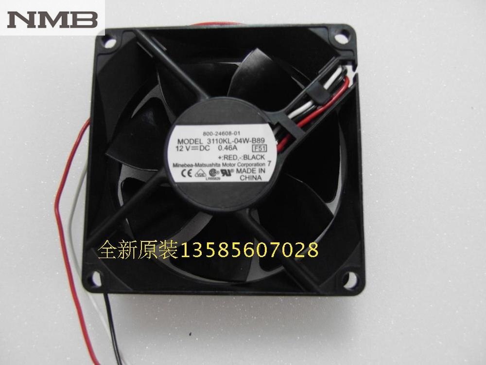 NMB 3110KL-04W-B89 31x31x10mm 12V DC 0.46A Axial Cooling Fan