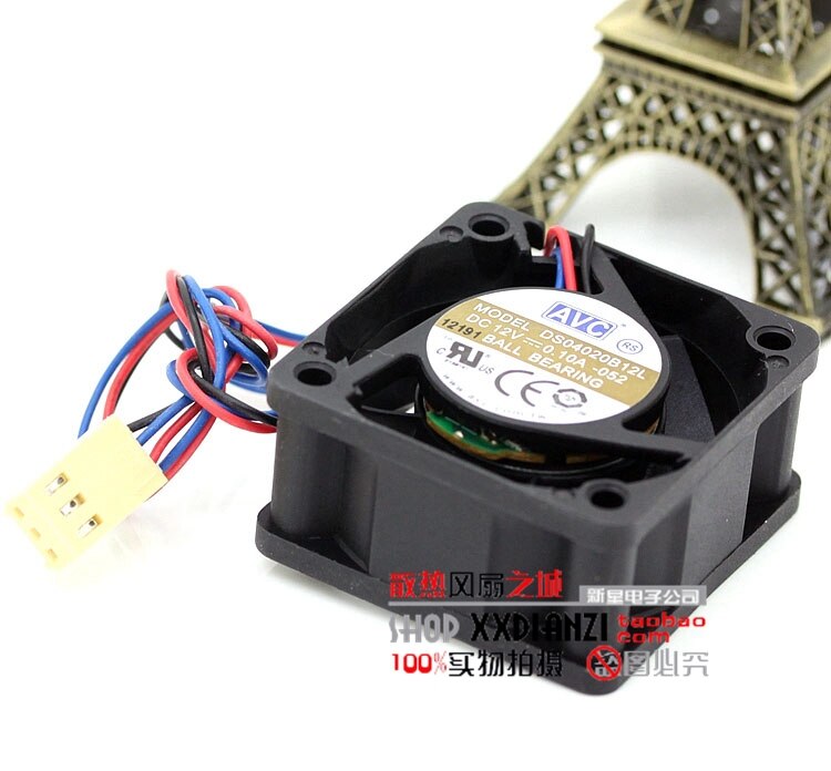 AVC DS04020B12L 12V DC 0.1A Axial Cooling Fan