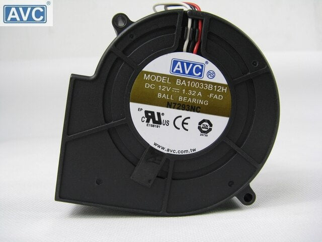 AVC BA10033B12H-FAD 97x94x33mm 12V DC 1.32A 4-Wire Axial Cooling Fan