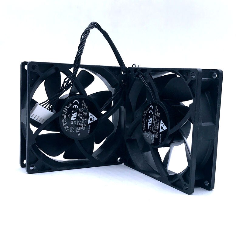 Delta QUR0912VH 92x92x25mm 12V DC 0.60A Axial Cooling Fan