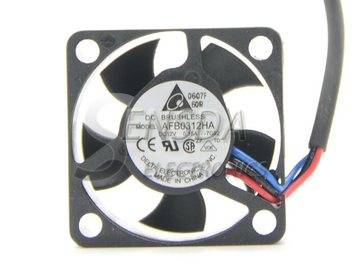 Delta DELTA 12V DC 0.15A 3-Wire Axial Cooling Fan