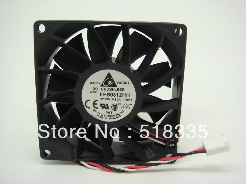 Delta FFB0812HH 80x80x25.4mm 12V DC 0.32A Axial Cooling Fan