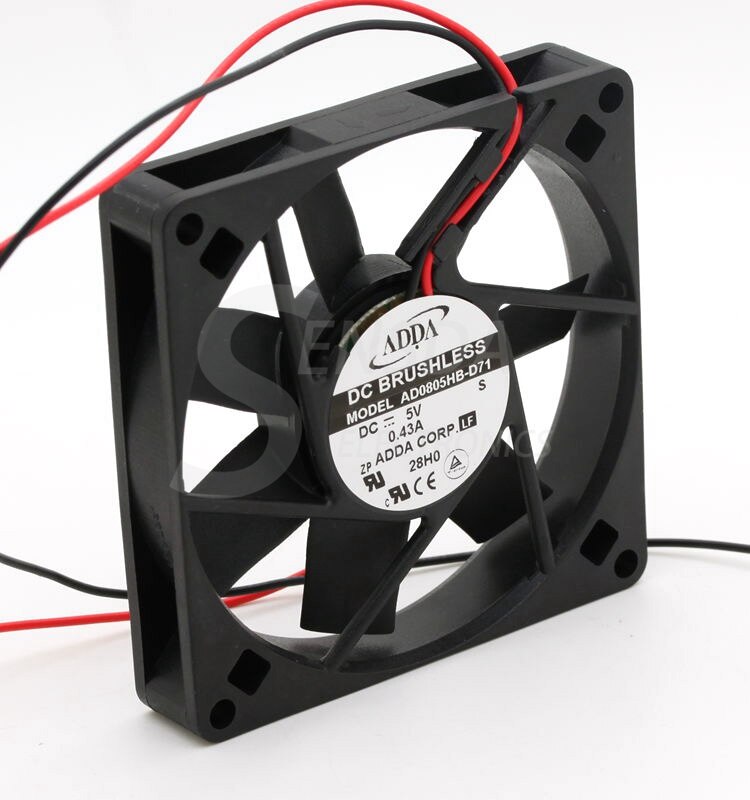 ADDA AD0805HB-D71 5V DC 0.43A Axial Cooling Fan