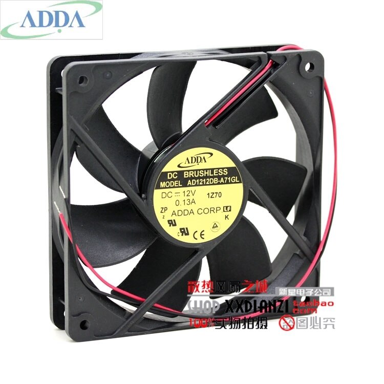 ADDA AD1212DB-A71GL 12V DC 0.13A Axial Cooling Fan