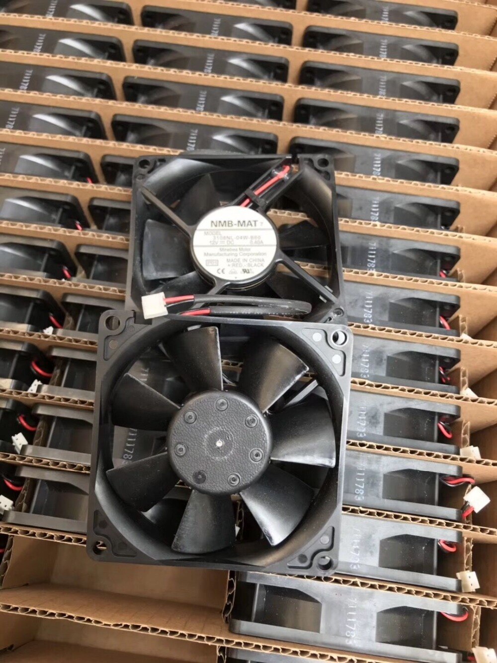 NMB 3108NL-04W-B60 80x80x20mm 12V DC 0.40A 2-Wire Axial Cooling Fan