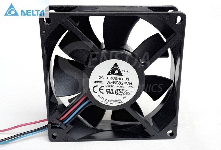 Delta AFB0824VH 80x80x25mm 24V DC 0.21A Axial Cooling Fan