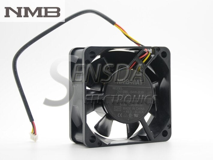 NMB 2410ML-04W-B39 60x60x25mm 12V DC 0.16A 3-Wire Axial Cooling Fan