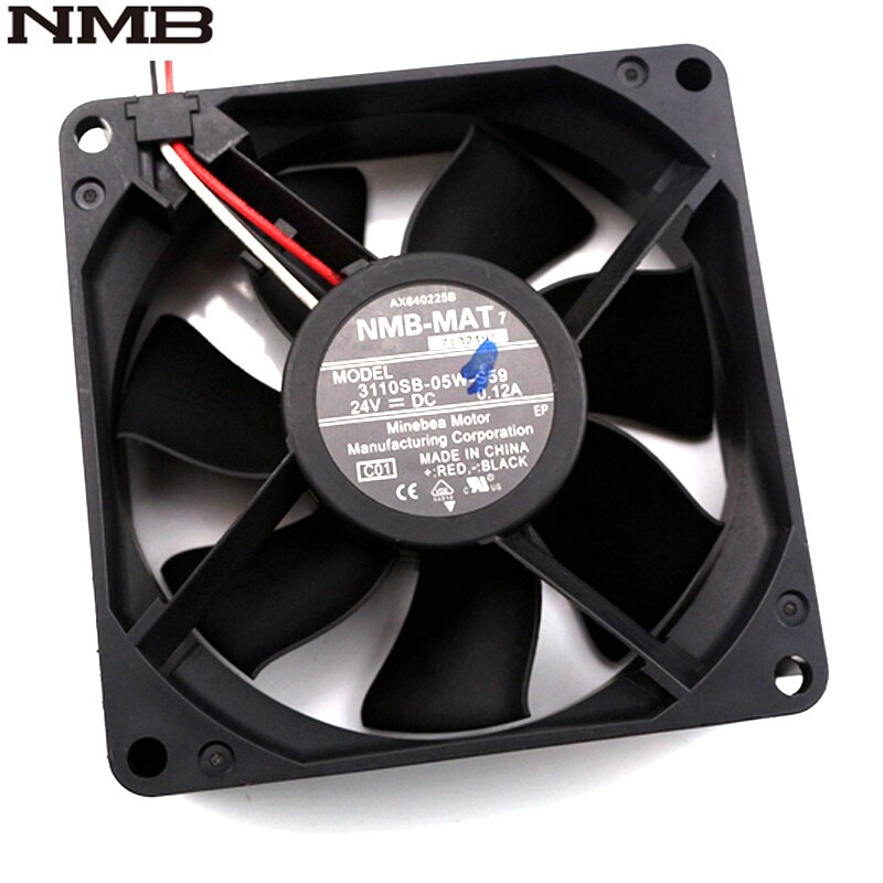 NMB 3110SB-05W-S59 80x80x25mm 24V DC 0.12A Axial Cooling Fan