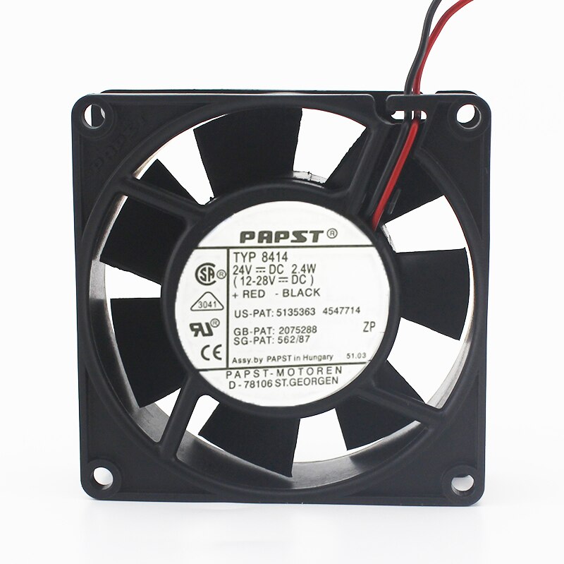 ebm-papst 2-WRIE 24V DC 80x80x25mm Brushless Cooling Fan