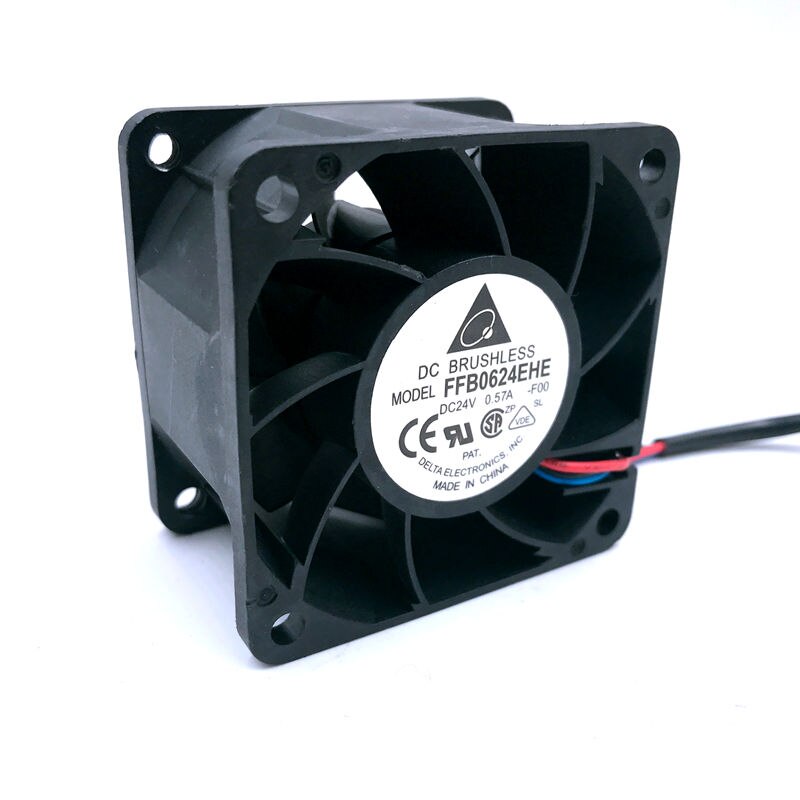 Delta FFB0624EHE 60x60x38mm 24V DC 0.57A Axial Cooling Fan