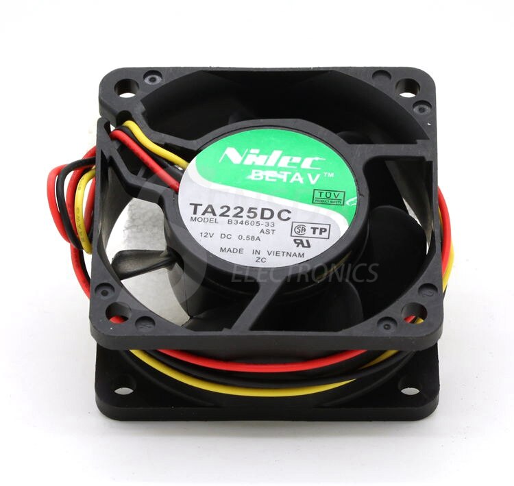 Nidec TA225DC 60x60x25mm 12V DC 0.58A Axial Cooling Fan