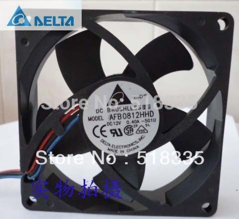 Delta AFB0812HHD 80x80x20mm 12V DC 0.40A Axial Cooling Fan