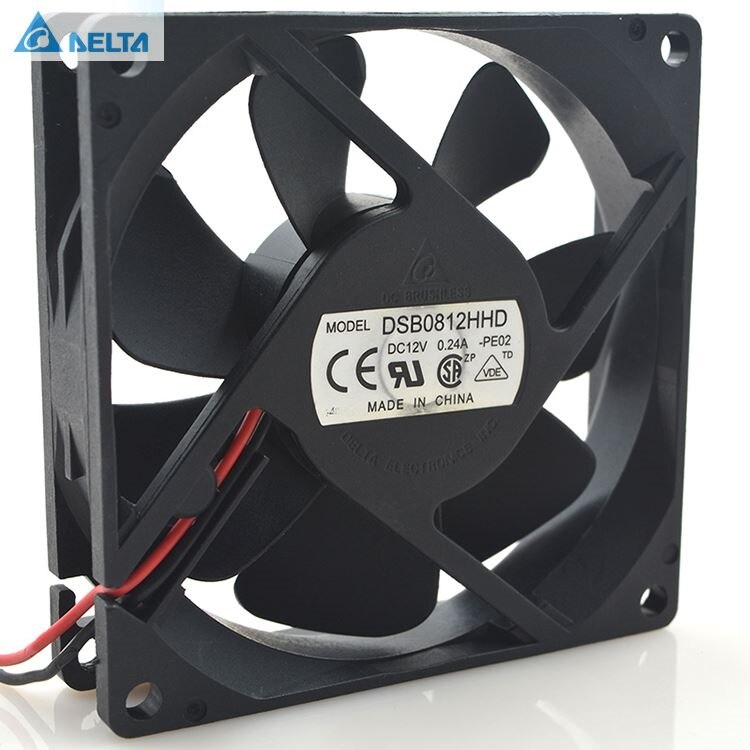 Delta DSB0812HHD 80x80x20mm 12V DC 0.24A Axial Cooling Fan